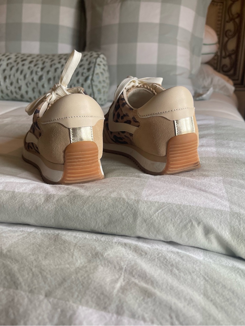 Dolce Vita Notice Sneakers Light Leopard womens sz 7.5 - Picture 2 of 4